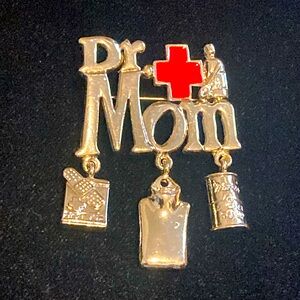 Vintage Danecraft Dr Mom brooch